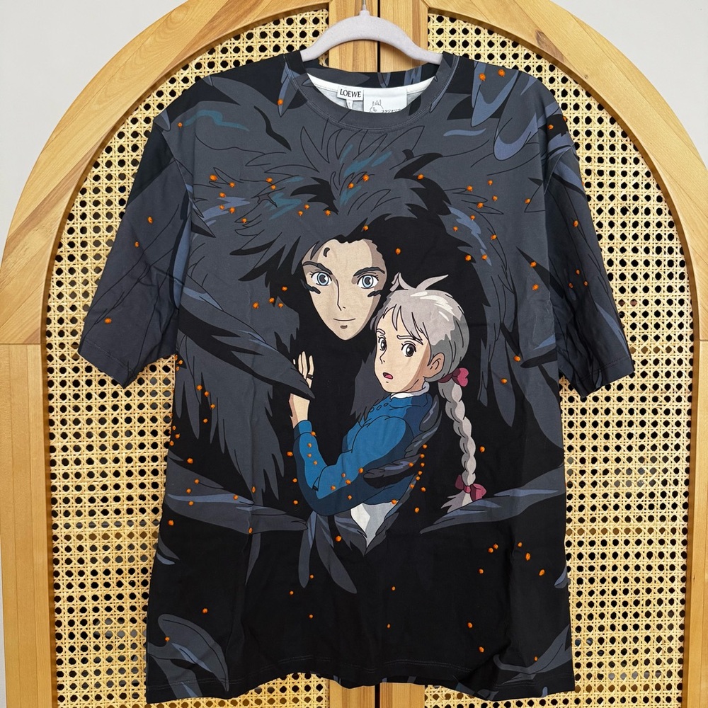 Loewe x Studio Ghibli howl’s moving castle tshirt